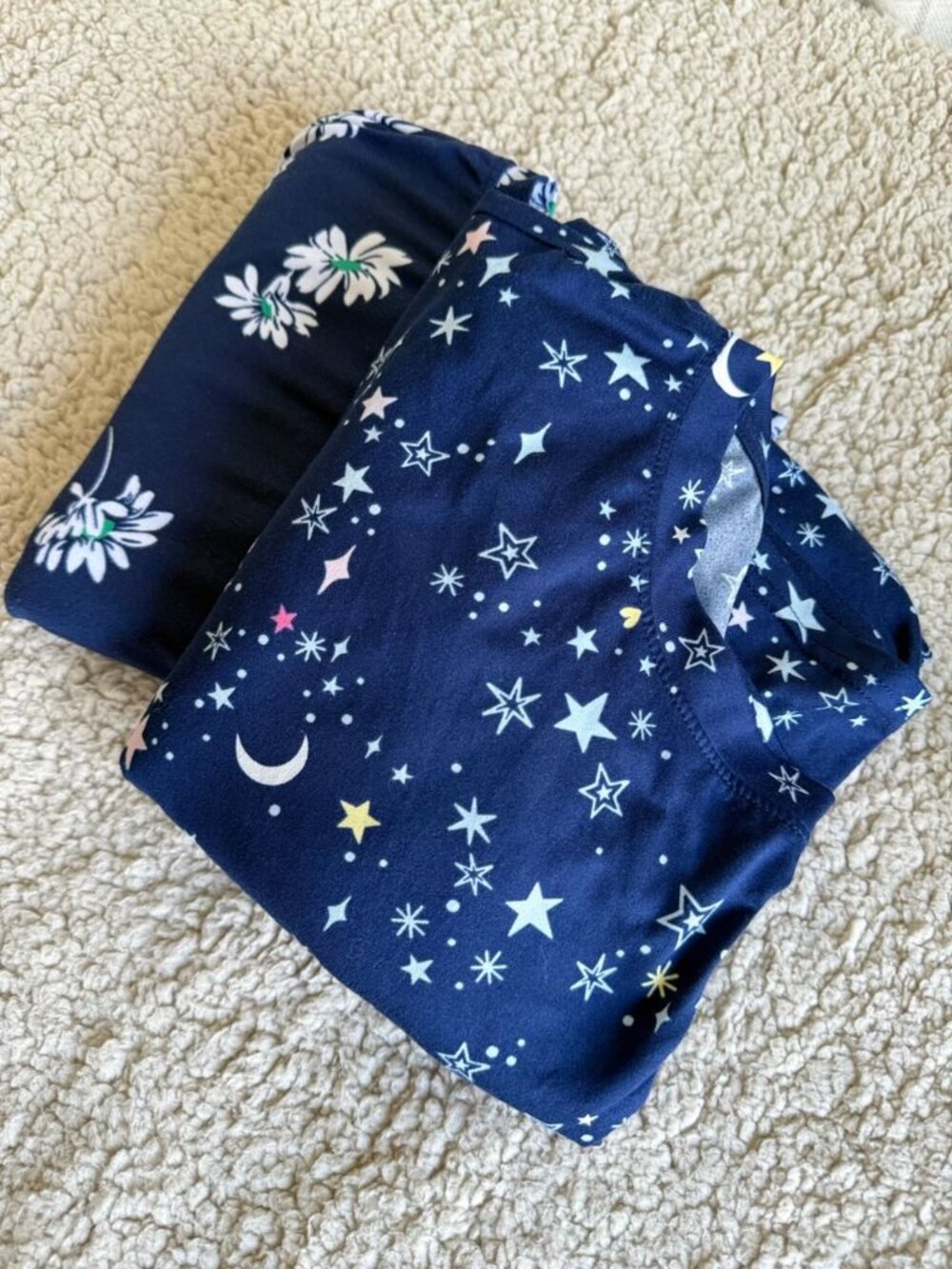 Joyspun Women’s Dreamy Soft Collection Short Sleeve Sleep Shirt Bundle, Sz 2X/3X